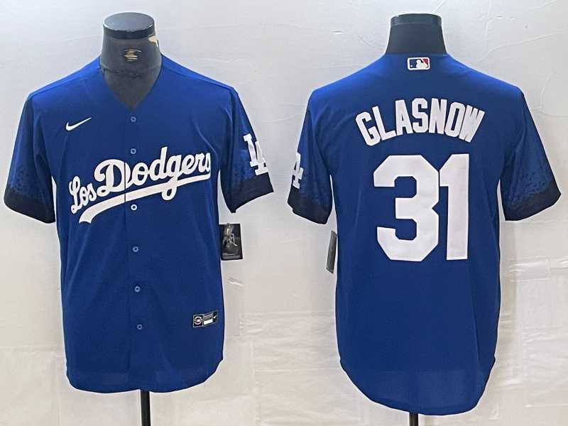 Men's Los Angeles Dodgers #31 Tyler Glasnow Blue 2021 City Connect Cool Base Stitched Jersey,We sell and wholesale Men's Los Angeles Dodgers #31 Tyler Glasnow Blue 2021 City Connect Cool Base Stitched Jersey on line form chian!